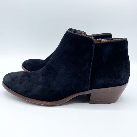 Sam Edelman Petty Black Suede Ankle Boot - Picture 3 of 10